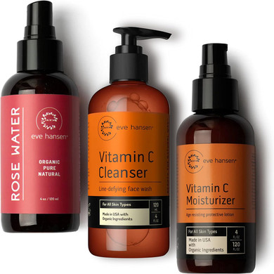 Eve Hansen Organic Rose Water - Vitamin C Cleanser - Vitamin C Face Moisturizer