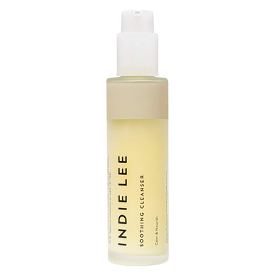 Indie Lee Soothing Facial Cleanser - Moisturizing Face Wash + Makeup Remover For Sensitive Skin - Plump, Hydrate + Calm Redness With Rose Damascena + Chamomile Oil For Skin (125Ml)