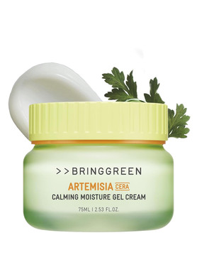 Bring Green Artemisia Cera Calming Moisture Gel Cream | Vegan Glass Skin Daily Skincare For Intense Moisturization For Dry, Oily Skin, Calming Sensitive Skin, Irritated Skin 2.53 Fl. Oz