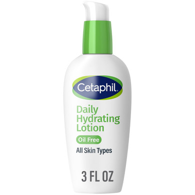 Cetaphil Daily Hydrating Lotion For Face, With Hyaluronic Acid, 3 Fl Oz, Lasting 24 Hour Hydration, For Combination Skin, No Added Fragrance, Non-Comedogenic