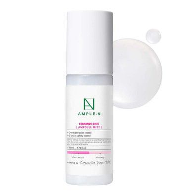 Coréana Ample:N Ceramide Shot Ampoule Mist - Hydrating Face Spray To Strengthen Skin Barrier  Moisturizing And Skin Repairing Face Ampoule Mist To Restore Vitality, 2.7 Fl.Oz
