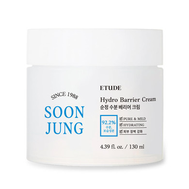 Etude Soonjung Hydro Barrier Cream Big Size 130Ml | Moisturizing And Soothing Cream | Korean Skin Care | Care Solution For Sensitive Skin | K-Beauty, Skin Care, Perfect For Gift