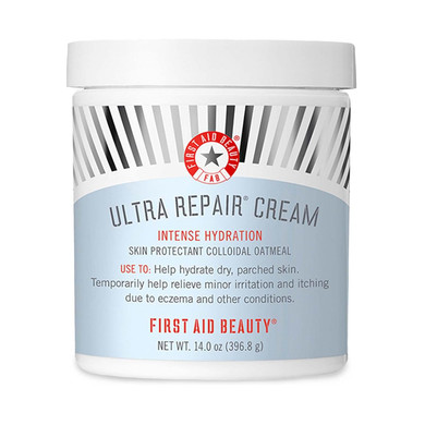 First Aid Beauty - Ultra Repair Cream, Intense Hydration Whipped Colloidal Oatmeal, Clinically Proven To Strengthen Skin Barrier In 7 Days & Helps Relieve Eczema, Luxury Face & Body Moisturizer, 12 Oz