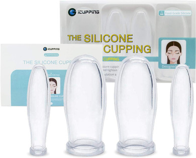 Icupping Facial Cupping Therapy Set - Eye And Face Massage Cup Kit For Repair Skin Aging, Works For Fine Lines And Wrinkles