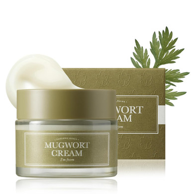 I'M From Mugwort Cream, For All Skin Type, 1.69 Fl Oz | Moisturizer With 73.55% Mugwort Extract, Soothing, Calming, Redness Relief With Sebum Control