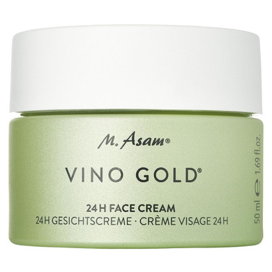 M. Asam Vino Gold 24H Facial Cream (1.69 Fl Oz)- 24H Day Cream & Night Moisturizer Against Lines & Wrinkles, Protection Against Skin Aging, Anti-Aging, Vegan Facial Care, Skincare For Women