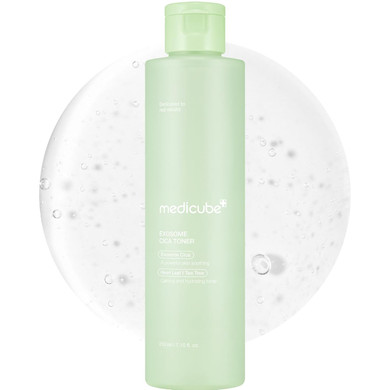 Medicube Exosome Cica Toner | Daily Soothing Toner With Exosome Cica, Heartleaf, Tea Tree, 12 Kinds Of Cica | Low Irritation, Sebum Care Korean Skin Care, For Stressed Skin (210Ml / 7.10 Fl.Oz.)