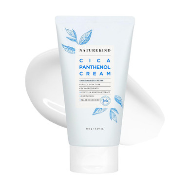 Cica Panthenol Cream, 50,000Ppm Panthenol, Centella Asiatica & Hyaluronic Acid, Barrier Repair Moisturizer For Dry, Sensitive Skin, Korean Skincare, 150G, 5.29 Oz