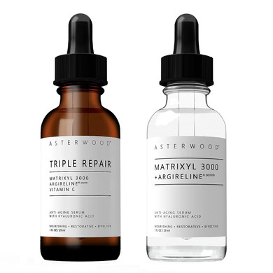 Asterwood Triple Repair Matrixyl 3000 1 Oz + Matrixyl 3000 With Argireline 1 Oz