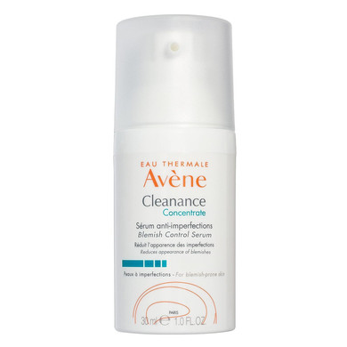 Avene Cleanance Concentrate Blemish Control Serum, Clarifying Water-Gel, Fragrance And Silicone Free, For Acne-Prone Skin, Airless Pump, 1 Fl Oz