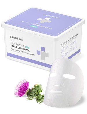 Milk Thistle Repair Cica Quick Mask Plus | Daily Calming Face Mask Moisturizing & Hydrating Face Mask Sheets | Age-Defying Centella Moisturizer Beauty Face Mask Skincare 30 Sheets 12.34 Oz