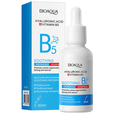 Bioaqua Hyaluronic Acid Vitamin B5 Soothing Repair Face Essence Moisturizing Facial Skincare Shrink Pores 30Ml/1Fl.Oz