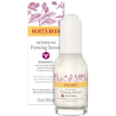 Burt'S Bees Renewal Intensive Firming Serum With Natural Retinol Alternative And Hyaluronic Acid, Powerful Natural Anti-Aging Ingredients, 98.6 Percent Natural Origin Skin Care, 1 Fl. Oz. Bottle