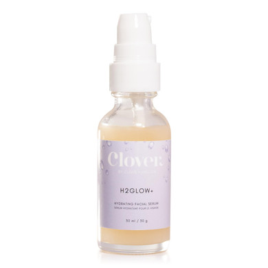 Clover H2Glow+ Hydrating Antioxidant Serum | Deep Moisturizing Anti-Aging Facial Serum | Hydrate Layers Of Dry Skin, Plump, And Smooth Fine Lines | Cruelty-Free & Vegan - 30Ml