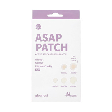 Asap Active Spot Alleviating Patch 44 Patches (Duo) 8Mm, 10Mm, 12Mm Spot Patches - Premium Hydrocolloid Dressing Dots | Simple & Easy Active Treatment
