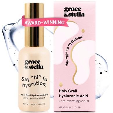 Grace & Stella Award Winning Hyaluronic Acid Serum (10Ml/0.34 Fl Oz) Hyaluronic Acid Serum For Face - Acido Hialuronico Face Serums For Women - Hydrating, Remove Fine Lines, Wrinkles - Anti Aging