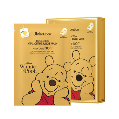 Jmsolution Disney Collection Vital C Mask- Brightening Elastic -Korean Skin Care Facial Mask 10Ea
