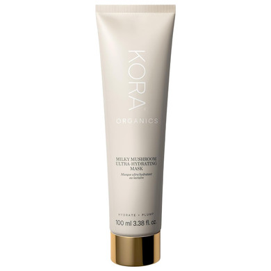 Kora Organics Milky Mushroom Ultra-Hydrating Mask, Overnight Face Mask With Hyaluronic Acid, Aloe & Coconut Milk, Certified Organic, Vegan Skincare, 1.01 Fl Oz