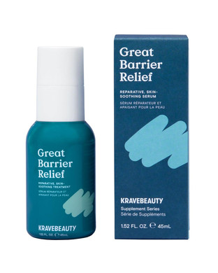 Kravebeauty Jumbo Great Barrier Relief, Soothing Skin Barrier Repair Serum, Contains Tamanu Oil To Soothe And Calm Redness, For All Skin Types, Vegan & Cruelty Free, 3.38 Fl Oz