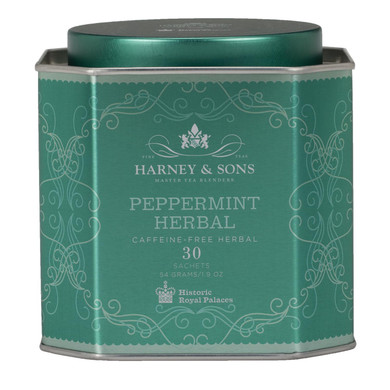 Harney & Sons Peppermint Herbal Tea In Sachets, Caffeine-Free Herbal, 30 Sachets