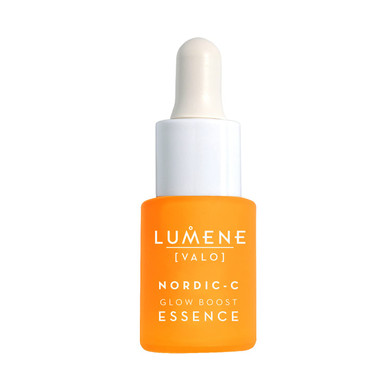 Lumene Nordic-C [Valo] Glow Boost Essence Serum For Face, Glow Up Vitamin C Serum With Hyaluronic Acid And Antioxidants, Enhancing Skin Hydration, 1 Fl Oz