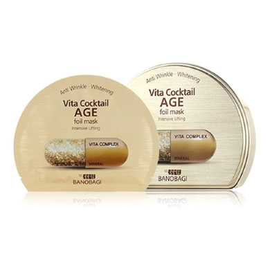 New Banobagi(Bnbg) Vita Cocktail Age Foil Mask Sheet 30Ml 10Pcs Set For Intensive Lifting