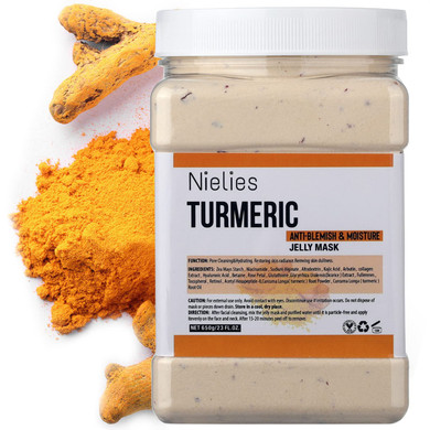 Jelly Mask For Facials Professional, Vajacial Jelly Mask | For Instant Hydration, Vegan Peel Off Face Mask, For Moisturizing(Turemic)