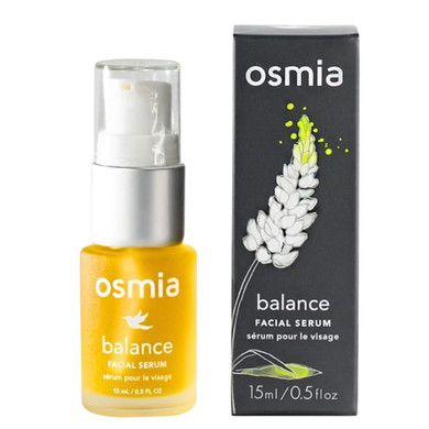 Osmia Skincare - Natural Balance Facial Serum | Black Cumin, Rosehip, Lavender, + Geranium Oils | Soothe, Hydrate, Smooth | Clean Beauty For Healthy Skin (0.5 Fl Oz | 15 Ml)