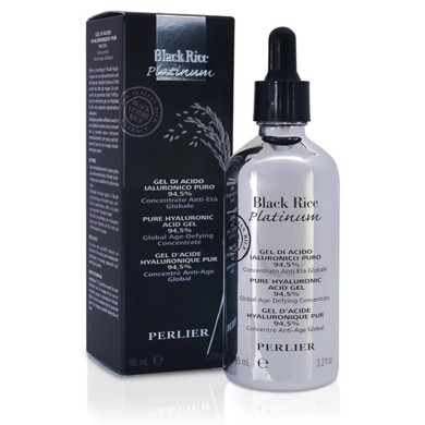 Perlier Black Rice Platinum 94.5% Pure Hyaluronic Acid Gel 3.2 Fl. Oz