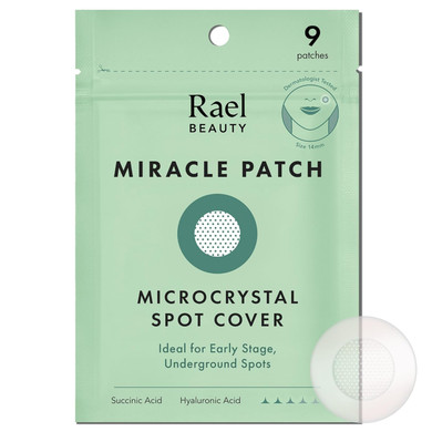 Rael Pimple Patches, Miracle Microcrystal Spot Cover - Hydrocolloid Acne Patch With Tea Tree Oil, Early Stage Zits And Blemish, Korean Skin Care, Vegan, Cruelty Free (36 Count)
