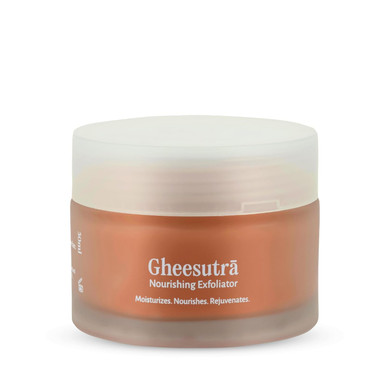 Shankara Gheesutra Nourishing Face Exfoliator With 100X Washed A2 Ghee, Sweet Almonds, And Silica Crystals  Ayurveda Facial Exfoliating Scrub To Cleanse Pores And Improve Skin Tone And Texture