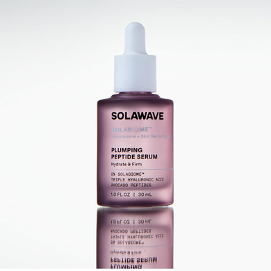 Solawave Plumping Peptide Lifting Serum With Triple Hyaluronic Acid, Probiotics, Avocado Vegan Peptides For Collagen And Radiant Complexion - Anti-Aging Preventative For All Skin Types (1 Fl Oz)
