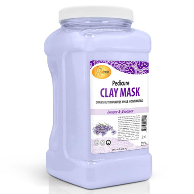 Spa Redi - Clay Mask, Lavender And Wildflower, 16 Oz - Pedicure And Body Deep Cleansing, Skin Pore Purifying, Detoxifying And Hydrating