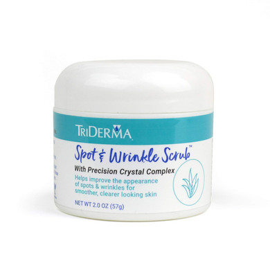Triderma Spot & Wrinkle Scrub For Face And Body, Microdermabrasion Gentle Exfoliator, 2 Oz