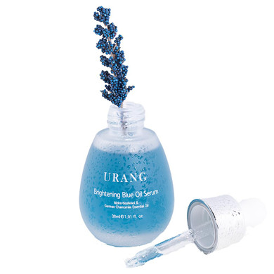 Blue Oil Serum | Vegan Natural Deep Moisturizer Supports Shine & Vibrancy For Dull Skin | For All Skin Types Oily, Dry & Sensitive | Natural Skin Care | 1.01 Fl Oz