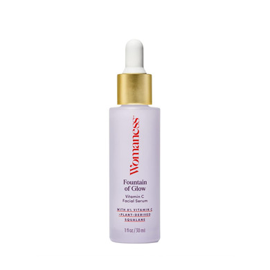 Womaness Fountain Of Glow Face Serum  Brightening Vitamin C Serum For Face With 8% Vitamin C & Plant-Derived Squalane Oil  Menopause Skin Care For Improving Uneven Skin Tone & Dullness  30Ml