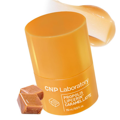 Cnp Café Lip Butter - Propolis Lipcerin 06 Caramel Latte, Hydrating Overnight Manuka Lip Balm & Mask, 12Hr Long-Lasting Moisture, Korean Skin Care, 0.5 Fl.Oz