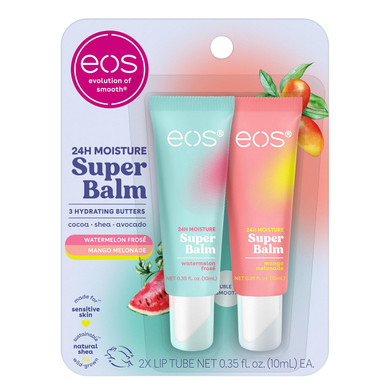 Eos 24H Moisture Super Balm - Birthday Cake, Lip Mask, Day Or Night Lip Treatment, Made For Sensitive Skin, 0.35 Fl Oz