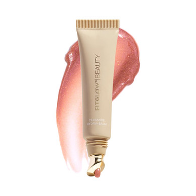 Fitglow Beauty Ceramide Hydra-Balm Lip Gloss | Hydrating Lip Serum With Peptides & Glutathione | Plumping & Anti-Aging Lip Skincare | Dry & Chapped Lip Repair | Vegan & Cruelty-Free | 12G - Pinot