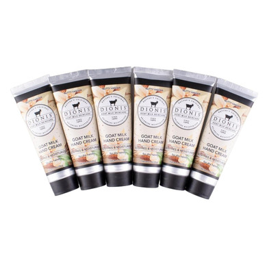 Dionis - Goat Milk Skincare Scented Hand Cream (1 Oz) Set Of 6, Moisturizing Lotion For Dry Skin, Good For Sensitive Skin, Cruelty-Free And Paraben-Free (Nutty Vanilla)