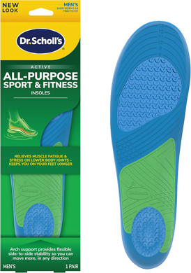 Dr. SchollS Sport Insoles - Superior Shock Absorption And Arch Support To Reduce Muscle Fatigue And Stress On Lower Body Joints For Women Size 6-10