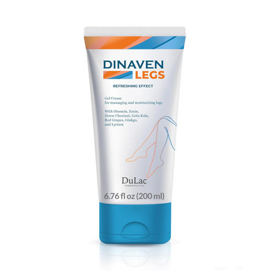 Dulàc - Dinaven Legs 6.76 Fl Oz - Varicose Veins Treatment For Legs, Gel Cream For Circulation And Spider Veins, Cooling Effect Diosmin And Horse Chestnut Cream For Leg Swelling Relief