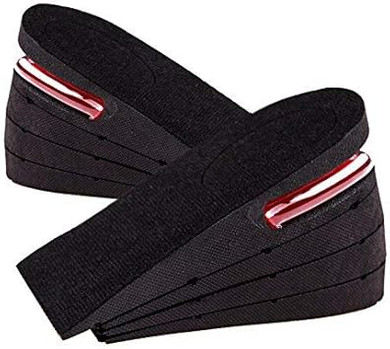 Kalevel Unisex 5Cm Height Increase Insole 2 Inches Breathable Adjustable Insoles Height Increase Insoles Shoe Lifts Increased Shoe Pad Elevator Insoles Half Elevator Insole For Men Women Black