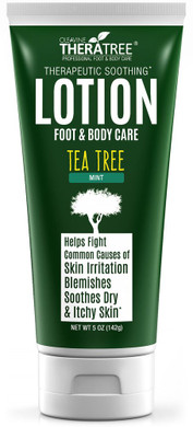 Tea Tree Oil Lotion With Neem Oil For Foot & Body - Helps Soothe Skin Irritation And Fight Body Odor Theratree