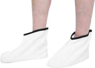 Paraffin Wax Bath Foot Liners, Paraffin Wax Booties Terry Cloth Booties For Feet, Cotton Thick Paraffin Wax Booties For Hot Wax Thermal Treatment Spa Wax Warmer Paraffin Wax