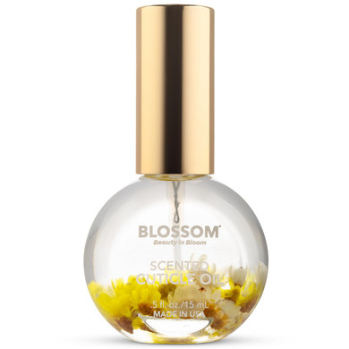 Blossom Cuticle Oil For Nails, Hydrating, Moisturizing, Gourmand Scented Nail Oil Cuticle Care, Infused With Real Flowers, Made In Usa, 0.5 Fl. Oz, Matcha