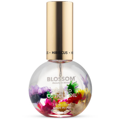 Blossom Cuticle Oil For Nails, Hydrating, Moisturizing, Scented Nail Oil Cuticle Care, Infused With Real Flowers, Made In Usa, 0.5 Fl. Oz, Cherry