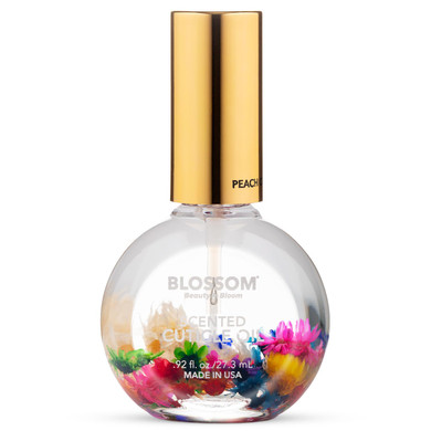 Blossom Cuticle Oil For Nails, Hydrating, Moisturizing, Scented Nail Oil Cuticle Care, Infused With Real Flowers, Made In Usa, 0.5 Fl. Oz, Hibiscus