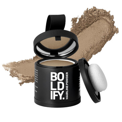 Boldify Hairline Powder (Large, 10G) - Root Touch Up Hair Color For Gray Coverage - Bald Spot Concealing Hair Powder For Women & Men - 48-Hour Stain-Proof - White