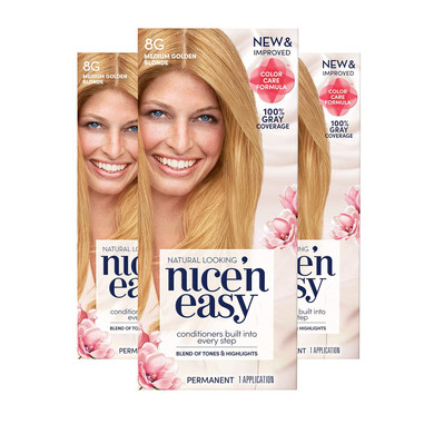 Clairol Nice'N Easy Permanent Hair Dye, Ultimate Blonding Hair Color, 1 Count